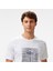 Erkek Beyaz Regular Fit Baskılı T-Shirt 4