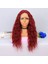 Kabarık Dalgalı Kızıl Tül Peruk 1