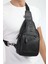Erkek Siyah Çok Bölmeli Günlük Çapraz Askılı Omuz Çantası 8
