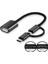 Tüm Cihazlar Akıllı Telefon Tablet Çoklayıcı 3'ü 1 Arada Otg Adaptör|usb 3.0+Type-C + Micro USB Hub 1