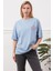 Baskılı Tişört Mavi 5