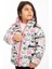 Kız Çocuk Polarlı Kapüşonlu Girls Yazılı Kelebek Desenli Kışlık Şişme Mont Kaban Parka 4