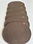 Jüt Supla Oval Kahverengi 30X40 6lı 2