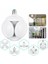 F-1997 LED Futbol Ufo Ampul E27 28W 360 Derece Katlanır Lamba Ac 220V Lamba LED Spot Işık Beyaz Glop LED 1