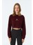 Perfect 10 Supersoft Crop Sweatshirt - Bordo 1