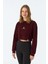 Perfect 10 Supersoft Crop Sweatshirt - Bordo 2