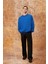 Teddy Çift Taraflı Sweatshirt - Saks Mavi 2