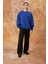 Teddy Çift Taraflı Sweatshirt - Saks Mavi 3