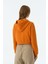Dikkuyruk Supersoft Crop Hoodie - Koyu Turuncu 3