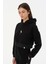 Flamingo Supersoft Crop Hoodie - Siyah 1