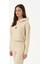 Cin Baykuşu Supersoft Crop Hoodie - Parşömen Bej 1