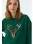 Geyik Supersoft Sweatshirt - Nefti Yeşil 4
