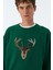 Geyik Supersoft Sweatshirt - Nefti Yeşil 5