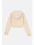 Cin Baykuşu Supersoft Crop Hoodie - Parşömen Bej 6
