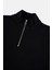 Basic Supersoft Quarter-Zip Sweatshirt - Siyah 2