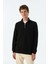 Basic Supersoft Quarter-Zip Sweatshirt - Siyah 3