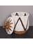 Mylamp Söke Beyaz Makrome ve Doğal Abaka - Kapaklı Sepet 36X40 cm 2