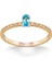 0,40 Karat Pırlanta Blue Topaz Yüzük 1