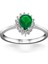 0,85 Karat Pırlanta Zümrüt Yüzük 1
