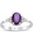1,00 Karat Pırlanta Ametist Yüzük 1