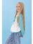 Kız Çocuk Fil Baskılı Bisiklet Yaka Oversize Mevsimlik sweatshirt - Ekru/çağla 2