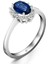 1,14 Karat Pırlanta Safir Yüzük 2