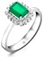 1,15 Karat Pırlanta Zümrüt Yüzük 2