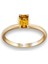 0,50 Karat Sitrin Tektaş Yüzük 1
