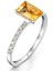 1,02 Karat Pırlanta Sarı Safir Yüzük 2