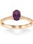 0,80 Karat Pırlanta Ametist Yüzük 1