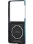 Galaxy Z Flip 7 Uyumlu Kılıf M-Safe Şarjlı Aramid Pitaka Tactile Woven Serisi Kapak Mavi 3