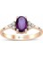 1,00 Karat Pırlanta Ametist Yüzük 1