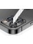 Trend iPhone 13 Pro Max Kamera Camı Lens Koruyucu Halka Set - Siyah-Koyu Gri 3