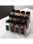 Baharat Kavanoz Seti - 12 Li Kare Cam Kavanoz, Siyah Kapak & Etiketli Baharat Organizer Seti 1