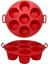 Airfryer Silikon Kek Pişirme Kalıbı 7 Bölmeli, Silikon Cupcake Kek Pişirme Kabı Air Fryer Muffin Fırın Kalıbı (2 Adet Kırmızı+Siyah - 23 Cm) 2
