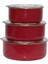 Home Red Emaye Üçlü Saklama Seti 2