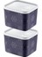 2'li Set No Frost Saklama Kabı Lacivert 1250 ml 2