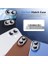 Trend iPhone 16 ve iPhone 16 Plus Uyumlu Kamera Camı Lens Koruyucu Halka Set - Siyah Titanyum 3