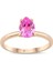 1,00 Karat Pırlanta Pembe Safir Yüzük 1