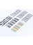 6 Adet Kabartmalı Yapışkan Sticker, Alfabe ve Rakamlar 1