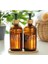 Cam Dispenser Seti - 2 Li Amber Şişe (Hands & Dishes Etiketli), Bambu Kapaklı, Sıvı Sabun & Deterjan Pompası 2