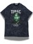 Unisex Tupac Yazılı Yıkamalı T-Shirt, Oversize 2pac Rap Temalı Retro Tişört 1