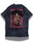Unisex Savage Sırt Baskılı Yıkamalı T-Shirt, Oversize 21 Savage Rap Temalı Vintage Tişört 3