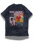 Unisex Un Verano Sin Ti Sırt Baskılı Yıkamalı T-Shirt, Oversize Bad Bunny Rap Temalı Vintage Tişört 3