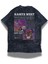 Unisex Graduation Sırt Baskılı Yıkamalı T-Shirt, Oversize Kanye West Temalı Vintage Tişört 3