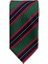 Yeşil Lacivert Kırmızı Çizgili Kravat 2