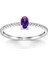 0,50 Karat Pırlanta Ametist Yüzük 1