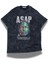 Unisex Asap Yazılı Yıkamalı T-Shirt, Oversize Asap Rocky Rap Temalı Vintage Tişört 1