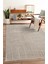 Tablo TL009A Gri Halı Geometrik Desen Antialerjik Pamuk Taban Yıkanabilir Salon Halısı Yatak Odası 1