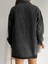 Çift Cepli Oversize Denim Gömlek Ceket - Gömlek Yaka & Astarsız - AP82486 1